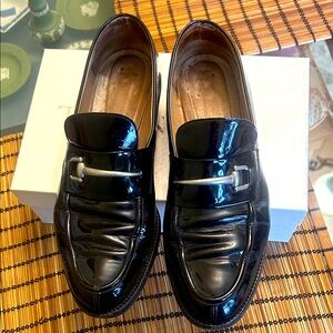 Gucci Black Leather Loafers